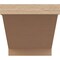 Ekena Millwork 8"W x 8"D x 8"H Wide Burlington Rough Cedar Woodgrain TimberThane Corbel, Primed Tan CORUR08X08X08BURRCPR - alternate 3
